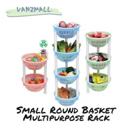 Vanz 2/3/4 Tier Round Multipurpose Small Rack / Rak Barang Serbaguna Kecil / Kitchen Rack / Rak Dapu