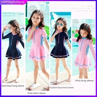 Kids Swimwear Girls Swimwear Kids Swimming Suit For Girls Swimsuit Kids Long-Sleeved Fashion One Pie