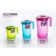 ELIANWARE Plastic Water Jug 1.4L/2L/4L / Fridge Jug / Water Pitcher / Jug Air / Kendi Air / TAHAN PA