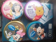 迪士尼卡通人物角色 米奇老鼠米妮高飛狗白雪公主個裝月餅吉罐 Disney Mickey mouse Minnie mouse princess snow white moon cake tin con