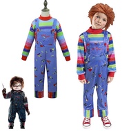 New Baby Boys Girls Child's Play Chucky Cosplay Costume Good Guys Bride of Chucky Horror Ghost Doll 