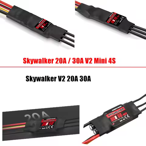 Hobbywing 20A 30AV2 ESC Skywalker 20A / 30A V2 Mini 4S Brushless ESC with UBEC for RC FPV Airplane H