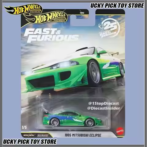 Hot Wheels HNW46 Car Cultures Fast & Furious Mitsubishi Eclipse Mercedes-Benz 500 Ford Mustang Lyken