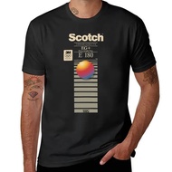 VHS Scotch E180 T-Shirt pakaian hippie pakaian kawaii baju peluh, lelaki