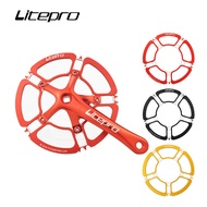 Litepro 53T Petal Chainring 56 58T 5 Hole Aluminum Alloy Crankset Folding Bike 130BCD Sprocket Chainwheel