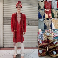 INDIAN CLOTHES FOR MEN, SHERWANI WEDDING KURTA INDIAN KURTA/ FOR ADULT MEN PLUS HAT INDIAN CLOTHES/ 