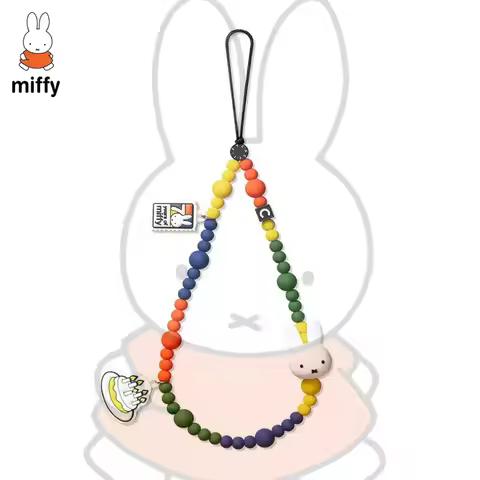 Cartoon Miffy Mobile Phone Chain Ins Korean Mobile Phone Lanyard Portable Key Lanyard Mobile Phone C