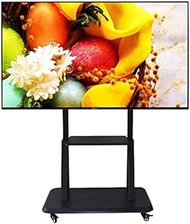 Home Office Tv Floor Stand Large Screen TV Mobile Bracket for 40-80/60-100in TV Cart Floor Stand Height Adjustable
