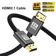 Kebidumei 8K 48Gbps HDMI 2.1 Cable HDMI-compatible Vedio Cable Dynamic HDR10 8K 60Hz 4K120Hz EARC 3D