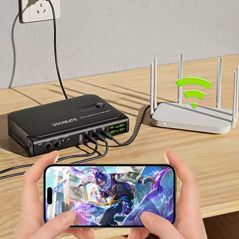 UPS Backup Battery Power Supply Without Battery Mini DC UPS Uninterruptible Power Supply for Router 