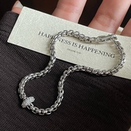 S925 Sterling Silver Medieval Grapevine Bracelet Female Feel Retro Niche Design Bracelet AG527 #.