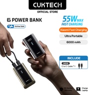 CUKTECH Mini Powerbank 55W Max Fastcharging 6000mAh Powerbank PD3.0 Xiaomi 55W Max Samsung 45W iP16/