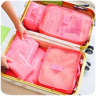 6PCS Travel Storage Bag Set Portable Luggage Travel Bags Tas Travel Organizer