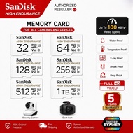 SANDISK High Endurance MICROSD Card - 32GB/64GB/128GB/256GB/512GB