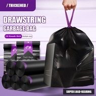 JASEN Garbage Bag Thickened Dustbin Trash Bags 100Pcs Drawstring Dustbin Bag