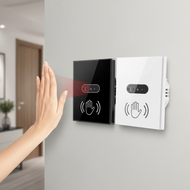 Automatic Smart Light Switch with IR Sensor, Glass Surface, Electric Power, On/Off Lamp  Suis Lampu 