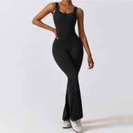 Yoga Jumpsuit Yoga Set Tracksuits V Back Bodysuits Sportswear Women Gym Clothes Fitness One-Piece St