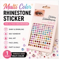 Rhinestone Sticker Nail Art Face Jewel Sticker Multi Color Self Adhesive Gems