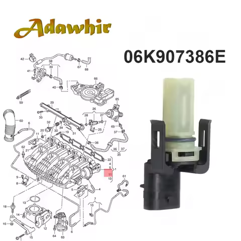 06K907386D For VW Scirocco Sharan Polo Passat Golf Audi A4 A5 A6 Q5 Q7 Q8 Seat Intake Manifold Tempe