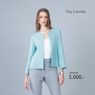 Guy Laroche - Cardigan Light jacket Airy - คอกลม แขนยาว สีฟ้า GBAWSB