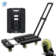 ST/💥Shunhe Trolley Trolley Luggage Trolley Household Platform Trolley Telescopic Trolley Rubber Wheel Trolley Small Trai