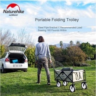 Naturehike Foldable Outdoor Folding Trolley Portable Camping Picnic Wagon Adjustable Length Light Wa