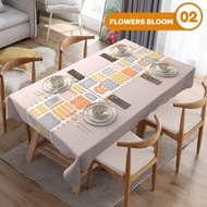 ALT - Waterproof Dining Tablecloth Size 137x183cm Modern Floral Design 4 - 6 Chairs _ Waterproof Liv