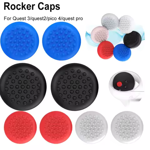 Controller Thumb Grip Cap Replacement Silicone Thumbstick Caps VR Accessories for Meta Quest 3/Quest
