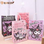 [ Featured ] Birthday Gift Decor Pouch - Foldable Food Storing Pocket - Large Capacity Festival Shopping Bag - Cartoon Paper Handbag - for Stationery Toy Snack Jewelry