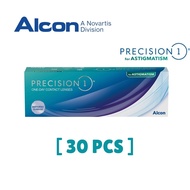(30 pcs) Alcon Precision 1 Toric Daily Disposable Silicone Hydrogel Astigmatism One Day Clear Contac