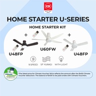 [NEA Climate Voucher $400] KDK Home Starter U-series Kit U60FW+ U48FP + U48FP Bundle Promotion