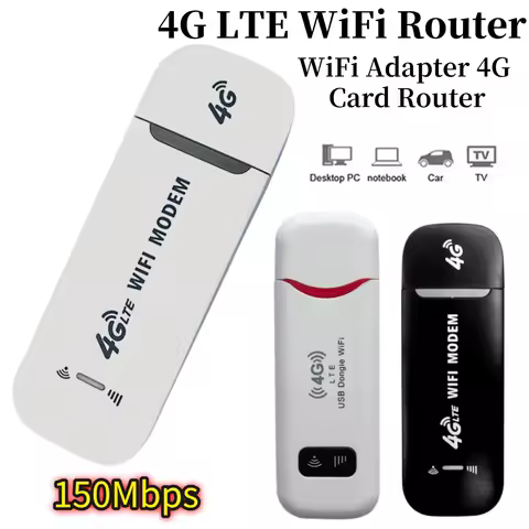 4G Wireless LTE WiFi Router 4G SIM Card Portable 150Mbps USB Modem Pocket Hotspot Dongle Mobile Broa