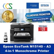 Epson EcoTank M15140 A3 Print, Scan, Copy with ADF M 15140  ***Online Redeem NTUC E-voucher $20***