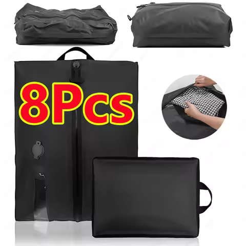 8-1Pcs Travel Vacuum Storage bags Compression Pack Empty Bag Clothing organizer Waterproof And Dustp