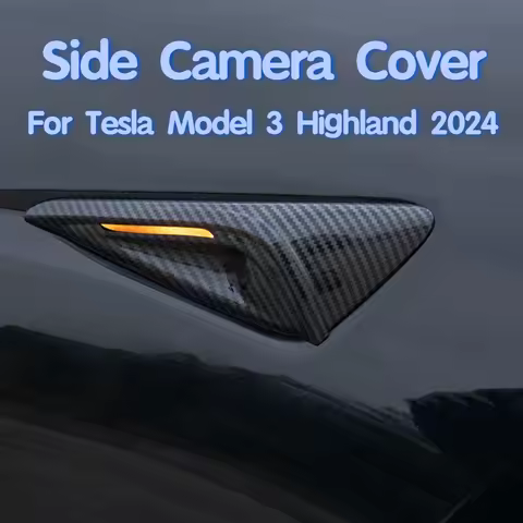 For Tesla Model 3 Highland 2024 Side Camera Cover ABS Protection Cover Lens Protector for Model Y 20