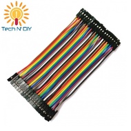 40 PCS 10CM 2.54MM FeMale to FeMale Jumper Cable