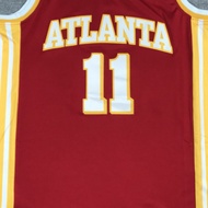 new man  Atlanta Hawks 11 Trae Young embroidery basketball jerseys jersey red