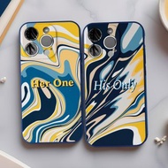 客製化禮物 深藍色大理石紋手機殼 情侶 iPhone14 15 16 Pro Max