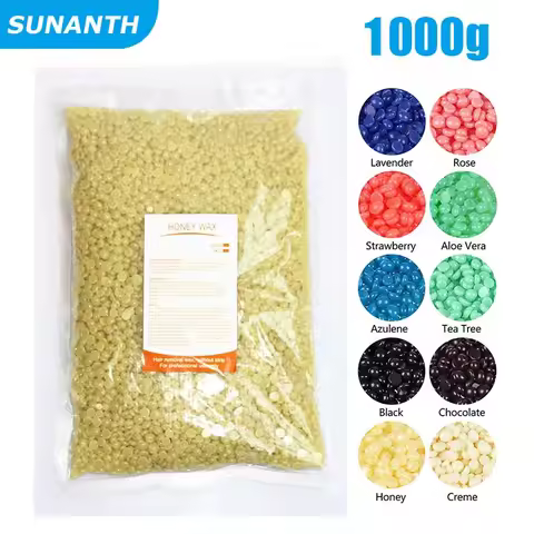 1000g 500g Waxing Wax Beans For Hair Removal Full Body Hot Film Hard Depilatory Wax Beads For Wax He