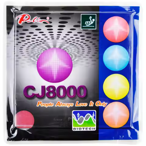 Palio CJ8000 BIOTECH Table Tennis Rubber Loop Attack Type Pips-In Original Palio CJ8000 BIOTECH Ping