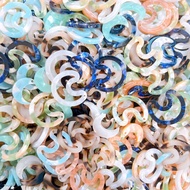 A420 100 pcs acrylic acetate resin pendant charm moon crescent diy accessory necklace bracelet keych
