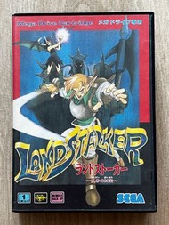 日版 MD SEGA MEGA DRIVE LAND STALKER LANDSTALKER THE TREASURE OF KING 皇帝的財寶