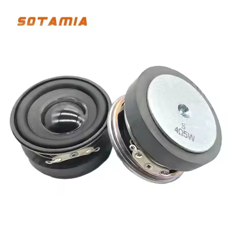 SOTAMIA 2Pcs 45MM Mini Speaker 4 Ohm 5W Full Range Speakers Multimedia Bluetooth Speaker Sound Music