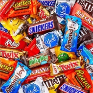 Chocolate Hershey’s Snickers Twix MilkyWay Butterfinger Almond Joy KitKat M&M Reese’s