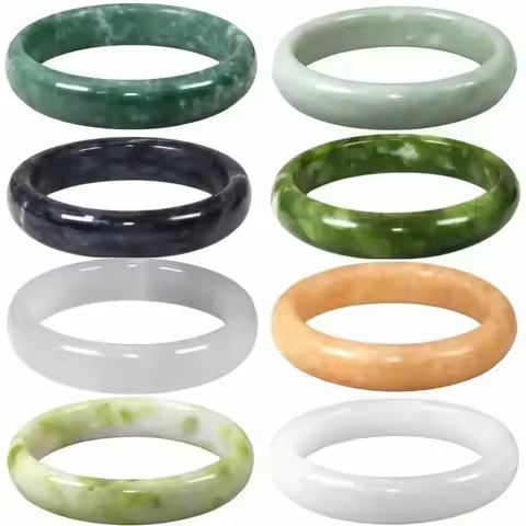 Jade Bracelet Bangles for Women Amulet Stone Luxury Green Gemstone Gift Men Charms Jewelry Natural C