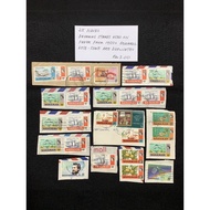 25 Pieces Bahamas Stamps Used On Paper From 1950s Onwards. Note: Some Are Duplicates