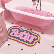 Dopamine Rainbow Bedroom Carpet Living Room Cloakroom Cute Shaped Carpet Room Decoration Decoration 