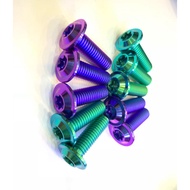 Gr5 8li25 titanium screw with thin head for universal mounting on Yamaha Ex135 Sirus