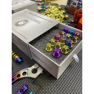(GR5 engraved model) Canopy 8mm, 10mm, 12mm, 14mm closed end (Close Nut M8 M10 M12 M14)