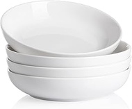 Sweejar Pasta Bowls, Ceramic Dinner Plates, 25oz Salad Serving Bowls for Soup, Dessert, Pizza, Fruit